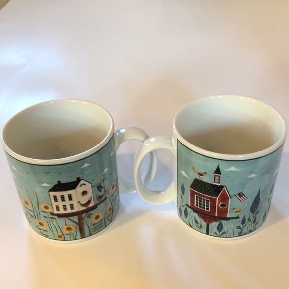 Bird Mugs, Vintage, Warren Kimble, Set of 2 - Picture 2 of 6